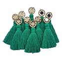 Zippy Flora Mini Cotton Handmade Tassels for DIY/Decor/Saree/Dupatta, Pack of 10