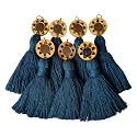 Zippy Flora Mini Cotton Handmade Tassels for DIY/Decor/Saree/Dupatta, Pack of 10