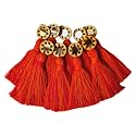 Zippy Flora Mini Cotton Handmade Tassels for DIY/Decor/Saree/Dupatta, Pack of 10