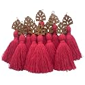 Zippy Flora Mini Cotton Handmade Tassels for DIY/Decor/Saree/Dupatta, Pack of 10