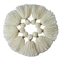Zippy Flora Handmade Thick Woolen Tassels – Pack of 10 | Elegant Off-White Decorative Wool Tassels for DIY Crafts, Home Décor, Wall Hangings, Clothing Embellishment &amp; Creative Handmade Projects