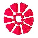 Zippy Flora Thick Woolen Tassels for DIY/Decor/Outfits (Pack of 10, Baby Pink)