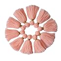Zippy Flora Thick Woolen Tassels for DIY/Decor/Outfits (Pack of 10, Pink)
