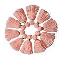 Zippy Flora Thick Woolen Tassels for DIY/Decor/Outfits (Pack of 5, Pink)