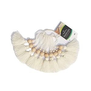 zippy flora handmade woolen tassels for home decor pack of 10 white decorative tassel set for curtains wall hanging gift wrapping crafts amp diy decoration