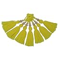 Zippy Flora Woolen Tassels, Pack of 10 (Lemon Yellow)