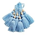 Zippy Flora Woolen Tassels, Pack of 10 (Sky Blue)