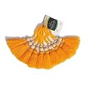 Zippy Flora Woolen Tassels, Pack of 10 (Yellow)