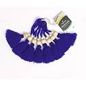 Zippy Flora Woolen Tassels, Pack of 10 (Navy Blue)
