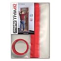 ZIPWALL ZipDoor ZDS Standard Dust Barrier Zipper Door Kit, 1 Pack, Red