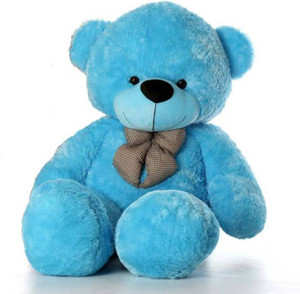 ziraat cute and soft sky blue color nice teddy bear 3 feet - 9129 cm approx huggable and loveable for giftboysgirlslovesistermom to specialone teddy bear  - 9019 cm