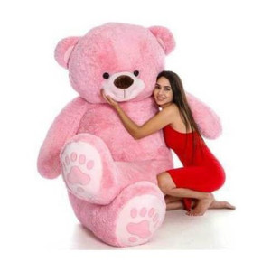 ziraat kr soft toys lover teddy bear pink colors size 3 feet very soft teddy bear - 91 cm pink  - 05 inch