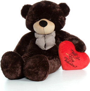 ziraat soft tedddy bear choco color size-3 feet90 cm for girls  - 90 cm