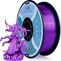 ZIRO Silk PLA Filament, Shiny 1.75mm 3D Printing Material, 1kg Purple