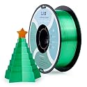 ZIRO Silk PLA Filament, Shiny 1.75mm 3D Printing Material, Christmas Green
