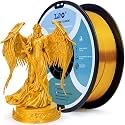 ZIRO Silk PLA Filament, 1.75mm 1KG Spool, Accuracy +/- 0.03mm, Gold