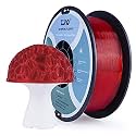 ZIRO PLA Filament 1.75mm, Semi-Transparent 3D Printing Material, 1KG Red