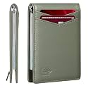 Zitahli Wallet for Men-6 Slots ID Window-Mens Wallets-Slim Wallet Classic Spring Money Clip RFID Blocking-Gift for Men