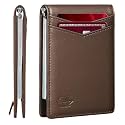 Zitahli Wallet for Men-6 Slots ID Window-Mens Wallets-Slim Wallet Classic Spring Money Clip RFID Blocking-Gift for Men