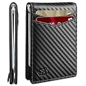 Zitahli Wallet for Men-6 Slots ID Window-Mens Wallets-Slim Wallet Classic Spring Money Clip RFID Blocking-Gift for Men