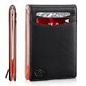 Zitahli Wallet for Men-6 Slots ID Window-Mens Wallets-Slim Wallet Classic Spring Money Clip RFID Blocking-Gift for Men