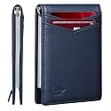 Zitahli Wallet for Men-6 Slots ID Window-Mens Wallets-Slim Wallet Classic Spring Money Clip RFID Blocking-Gift for Men