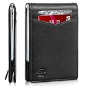 Zitahli Wallet for Men-6 Slots ID Window-Mens Wallets-Slim Wallet Classic Spring Money Clip RFID Blocking-Gift for Men