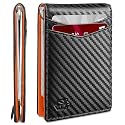 Zitahli Wallet for Men-6 Slots ID Window-Mens Wallets-Slim Wallet Classic Spring Money Clip RFID Blocking-Gift for Men