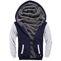 ZITY Boys Zip Up Hoodie Fleece Jacket Kids Sherpa Lined Sweatshirts Outerwear Unisex Warm Winter Coat 6-15 Years Old