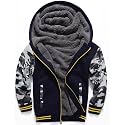 ZITY Boys Zip Up Hoodie Fleece Jacket Kids Sherpa Lined Sweatshirts Outerwear Unisex Warm Winter Coat 6-15 Years Old