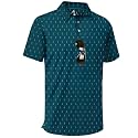 ZITY Men's Golf Shirts Short Sleeve Print Patterns Casual Collared Polo