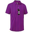ZITY Men's Golf Shirts Short Sleeve Print Patterns Casual Collared Polo