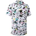 ZITY Men's Golf Shirts Short Sleeve Print Patterns Casual Collared Polo