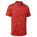 ZITY Men's Golf Shirts Short Sleeve Print Patterns Casual Collared Polo