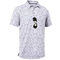 ZITY Men's Golf Shirts Short Sleeve Print Patterns Casual Collared Polo
