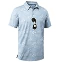 ZITY Men's Golf Shirts Short Sleeve Print Patterns Casual Collared Polo
