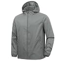 ZITY Men's Lightweight Waterproof Rain Jacket Hooded Windbreaker Raincoat Packable for Outdoor Hiking