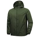 ZITY Men's Lightweight Waterproof Rain Jacket Hooded Windbreaker Raincoat Packable for Outdoor Hiking