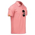 ZITY Mens Polo Shirt Short Sleeve Moisture Wicking Athletic Golf Polos