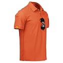 ZITY Mens Polo Shirt Short Sleeve Moisture Wicking Athletic Golf Polos