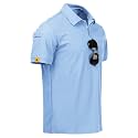 ZITY Mens Polo Shirt Short Sleeve Moisture Wicking Athletic Golf Polos