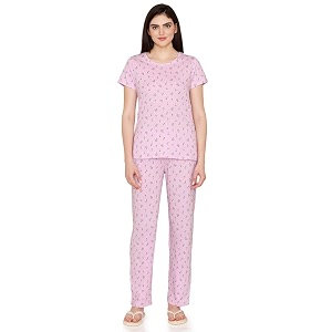 Zivame Basics Knit Cotton Pyjama Set for