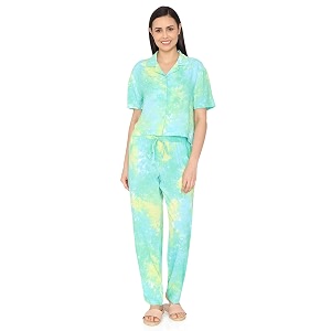 Zivame Basics Knit Cotton Pyjama Set for