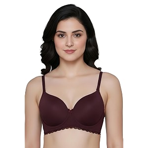 Zivame Padded Plunge Wired Medium Coverage Tshirt