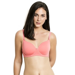 Zivame Padded Wired 3 4th Coverage T-Shirt