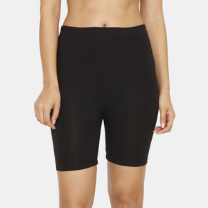 ZIVAME Solid Women Black Tights