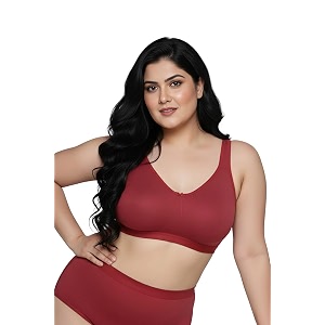 zivame true curv double layered non wired full coverage minimiser bra-real teal