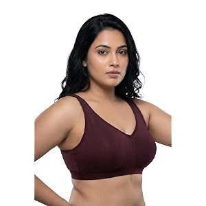zivame true curv double layered non wired full coverage minimiser bra-real teal