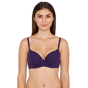 Zivame Womens Cotton Blend Seamless T-Shirt Bra