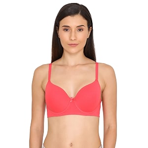 Zivame Womens Cotton Blend Seamless T-Shirt Bra